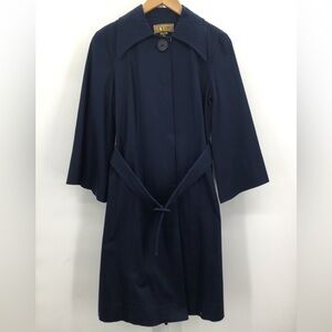 Karen Zambos Trench Coat, Color: Blue, Size: S